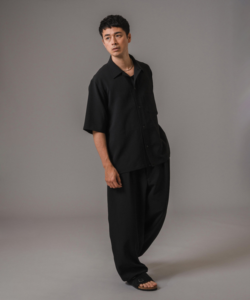 EDIFICE(エディフィス)の「T/E(ティー/イー) フレンチパジャマシャツ(シャツ/ブラウス・メンズ・ブラック/ネイビー・MEDIUM/LARGE)」の3枚目の写真