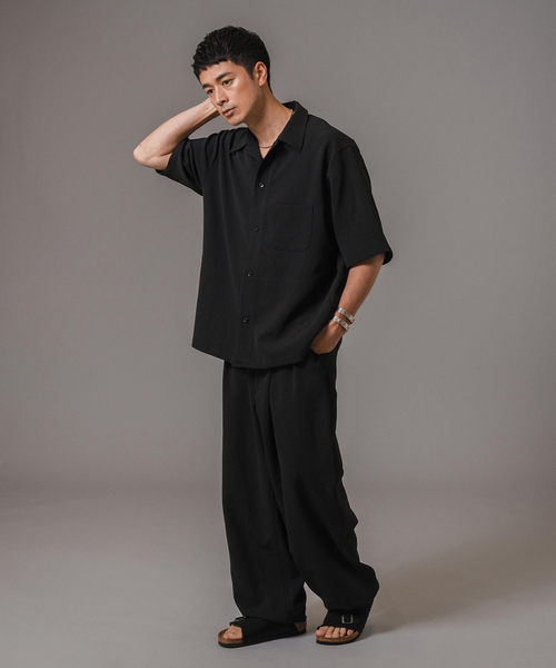 EDIFICE(エディフィス)の「T/E(ティー/イー) フレンチパジャマシャツ(シャツ/ブラウス・メンズ・ブラック/ネイビー・MEDIUM/LARGE)」の5枚目の写真