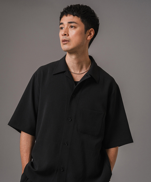 EDIFICE(エディフィス)の「T/E(ティー/イー) フレンチパジャマシャツ(シャツ/ブラウス・メンズ・ブラック/ネイビー・MEDIUM/LARGE)」の7枚目の写真