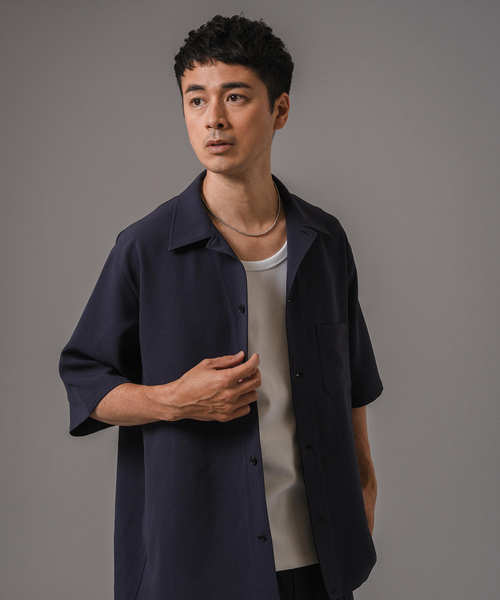 EDIFICE(エディフィス)の「T/E(ティー/イー) フレンチパジャマシャツ(シャツ/ブラウス・メンズ・ブラック/ネイビー・MEDIUM/LARGE)」の14枚目の写真