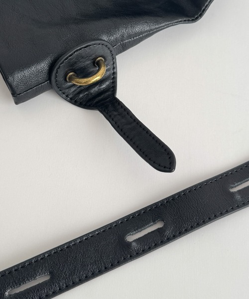 CANAL JEAN（キャナルジーン）の「El mar　レザーミニバケツショルダーバッグ（ショルダーバッグ・レディース・ベージュ/ブラック・ONE SIZE）」の8枚目の写真