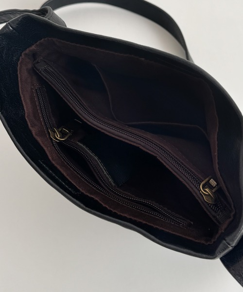 CANAL JEAN（キャナルジーン）の「El mar　レザーミニバケツショルダーバッグ（ショルダーバッグ・レディース・ベージュ/ブラック・ONE SIZE）」の9枚目の写真