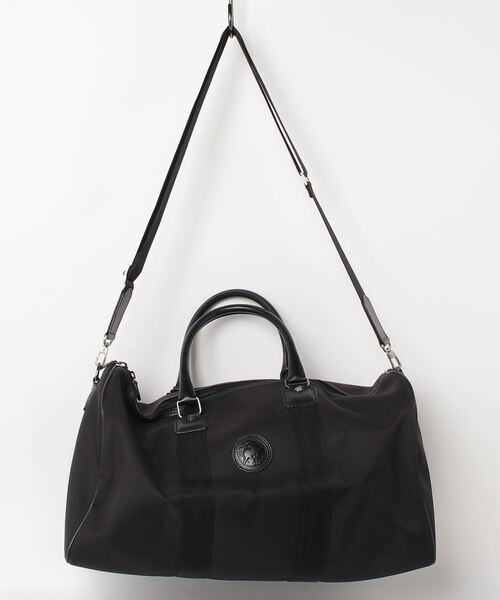 1円 新品 極美品 ハンティングワールド ボストンバッグ メルセデスベンツコラボ 黒 ナイロン 2WAY ショルダー スポーツ 旅行鞄 a.85★ ハンティングワールド HUNTING WORLD ボストンバッグ 1円〜 極美品