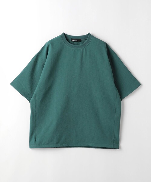 green label relaxing（グリーンレーベルリラクシング）の「DotAir ヘムコード クルーネック Tシャツ -防シワ・通気性-（Tシャツ/カットソー・メンズ・ターコイズブルー/ブラック/グレー・S/M/L/XL）」の12枚目の写真