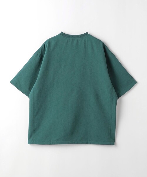 green label relaxing（グリーンレーベルリラクシング）の「DotAir ヘムコード クルーネック Tシャツ -防シワ・通気性-（Tシャツ/カットソー・メンズ・ターコイズブルー/ブラック/グレー・S/M/L/XL）」の13枚目の写真
