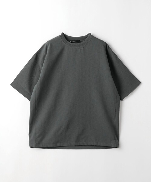 green label relaxing（グリーンレーベルリラクシング）の「DotAir ヘムコード クルーネック Tシャツ -防シワ・通気性-（Tシャツ/カットソー・メンズ・ターコイズブルー/ブラック/グレー・S/M/L/XL）」の22枚目の写真