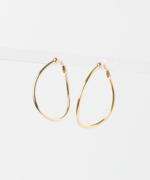 SMELLY（スメリー）の「オーバルフープイヤリング（イヤリング・レディース・ゴールド・-）」の9枚目の写真