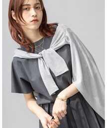 INDIVI | 【洗える/UVケア/接触冷感/SETUP可能】ブロード素材フレンチブラウス(シャツ/ブラウス)