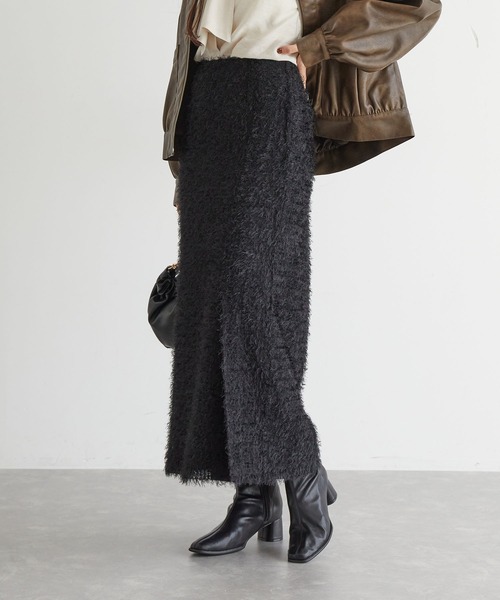 VIS（ビス）の「【洗える】フェザーチュールスカート（スカート・レディース・ブラック/ホワイト・FREE）」の9枚目の写真