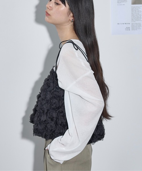 miyao フラワービスチェ Flower Bustier / White / フラワービスチェ | シープ / SHEEP