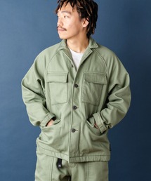 カバーオール（グリーン・カーキ/緑色系）ファッション通販