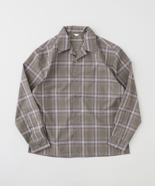 417 EDIFICE(フォーワンセブンエディフィス)の「OMBRE CHECK / オープンカラーシャツ(シャツ/ブラウス・メンズ・ブラック/ブラウン・MEDIUM/LARGE)」の4枚目の写真