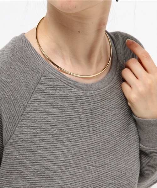 Demi-Luxe BEAMS（デミルクス ビームス）の「【予約】Demi-Luxe BEAMS / プレーン チョーカー（ネックレス・レディース・シルバー/ゴールド・ONE SIZE）」の5枚目の写真