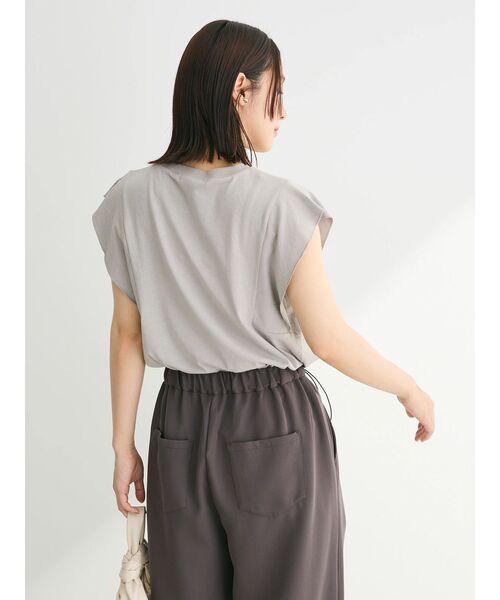 Sugar spoon(シュガースプーン)の「・SUGAR SPOON<COOL>フレンチスリーブTEE(Tシャツ/カットソー・レディース・ライトグレー/ライトピンク/ブラック/ブルー/オフホワイト/チャコールグレー・FREE)」の13枚目の写真