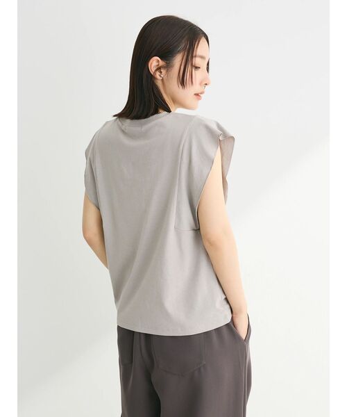 Sugar spoon(シュガースプーン)の「・SUGAR SPOON<COOL>フレンチスリーブTEE(Tシャツ/カットソー・レディース・ライトグレー/ライトピンク/ブラック/ブルー/オフホワイト/チャコールグレー・FREE)」の16枚目の写真