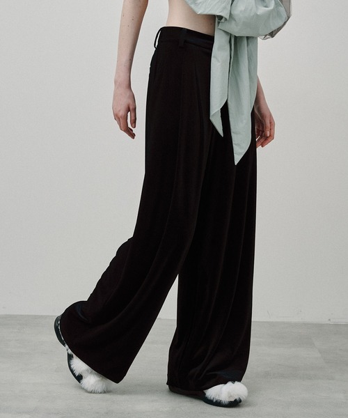 限定値下▶projectr ランペ　ニット パンツ　M セール】ニットトラックパンツ/Knit Track Pants（その他パンツ