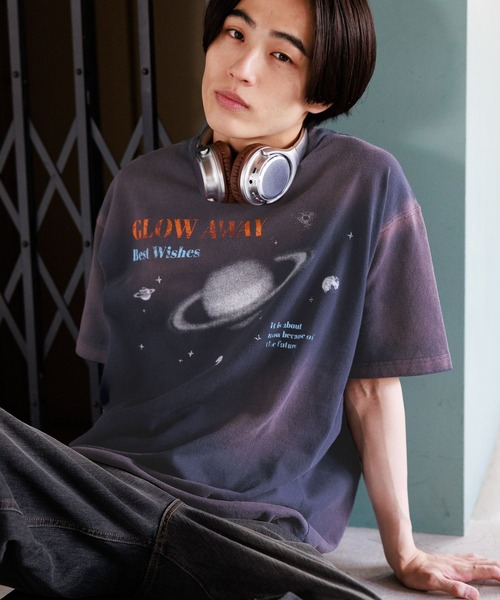 PBLIM（ページボーイリム）の「PBLIM/スペースマーブルＴ（Tシャツ/カットソー・レディース・チャコールグレー/ネイビー・LARGE/MEDIUM）」の12枚目の写真