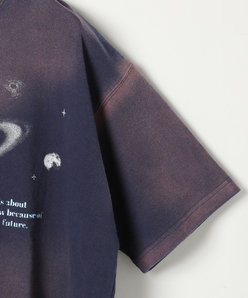 PBLIM（ページボーイリム）の「PBLIM/スペースマーブルＴ（Tシャツ/カットソー・レディース・チャコールグレー/ネイビー・LARGE/MEDIUM）」の15枚目の写真