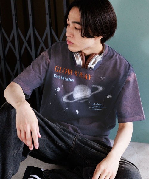 PBLIM（ページボーイリム）の「PBLIM/スペースマーブルＴ（Tシャツ/カットソー・レディース・チャコールグレー/ネイビー・LARGE/MEDIUM）」の10枚目の写真