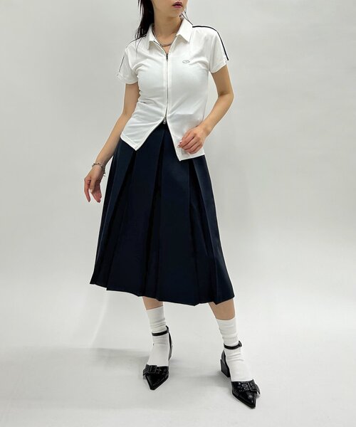 WHO'S WHO gallery（フーズフーギャラリー）の「【SLOPPY/スロッピー】フューチャーロゴライントップス（Tシャツ/カットソー・レディース・ブラック/オフホワイト/レッド/ネイビー・FREE）」の12枚目の写真