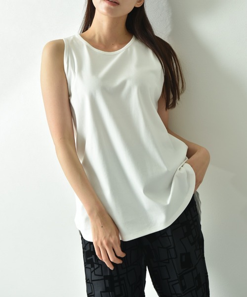 INTERPLANET（インタープラネット）の「フライスタンク（タンクトップ・レディース・ブラック系その他/オフホワイト/ブラック・FREE）」の2枚目の写真