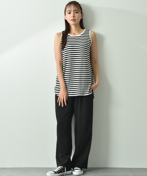 INTERPLANET（インタープラネット）の「フライスタンク（タンクトップ・レディース・ブラック系その他/オフホワイト/ブラック・FREE）」の17枚目の写真