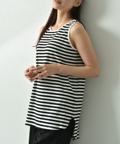 INTERPLANET（インタープラネット）の「フライスタンク（タンクトップ・レディース・ブラック系その他/オフホワイト/ブラック・FREE）」の14枚目の写真