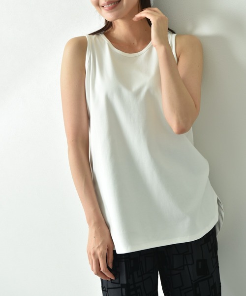 INTERPLANET（インタープラネット）の「フライスタンク（タンクトップ・レディース・ブラック系その他/オフホワイト/ブラック・FREE）」の19枚目の写真