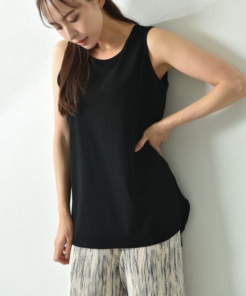 INTERPLANET（インタープラネット）の「フライスタンク（タンクトップ・レディース・ブラック系その他/オフホワイト/ブラック・FREE）」の9枚目の写真