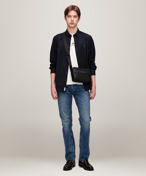 TOMMY HILFIGER(トミーヒルフィガー)の「ビジネスレザークロスボディバッグ(ショルダーバッグ・メンズ・ブラック・FREE)」の8枚目の写真