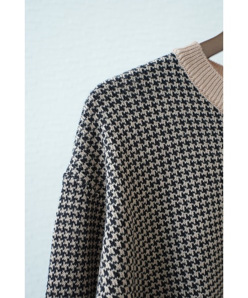 千鳥柄クラシックニット（Tシャツ/カットソー）｜Noen（ノエン）