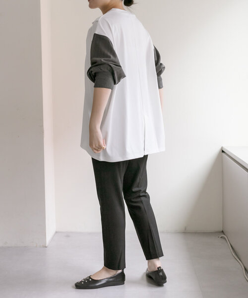 美品　sumi style イアパピヨネ　カラータックトップス　サイズフリー 美品 sumi style イアパピヨネ カラータックトップス サイズ