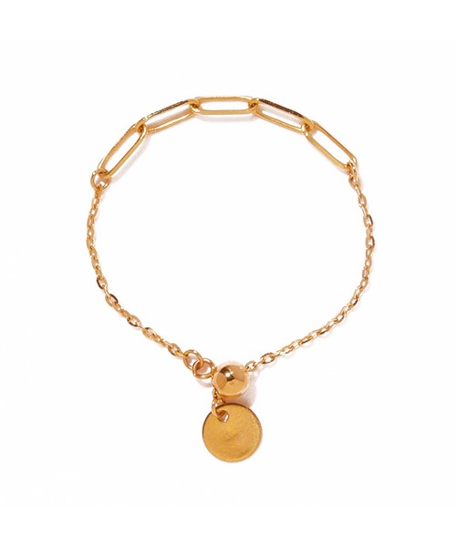 les bonbon（ルボンボン）の「【les bon bon】adjustable shine ring BOB516（リング・レディース・ゴールド・FREE）」の2枚目の写真