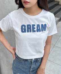 パッチデニムコンパクトTシャツ