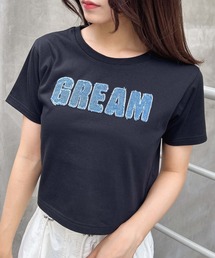 パッチデニムコンパクトTシャツ