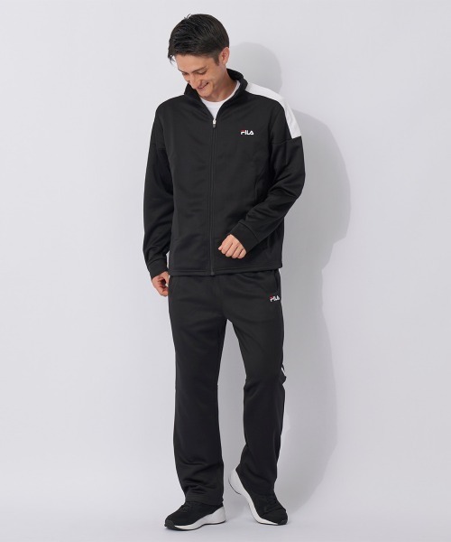 FILA（フィラ）の「裏起毛ブリスターロングパンツ　ジャージパンツ（その他パンツ・メンズ・ネイビー/ブラック/チャコールグレー/ブラック×ホワイト/ネイビー×ホワイト・MEDIUM/LARGE/X-LARGE）」の15枚目の写真