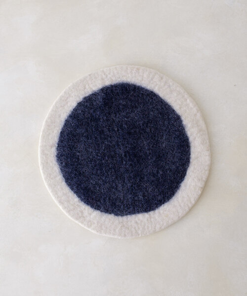 BIRTHDAY BAR(バースデイバー)の「【SAHIR サヒール】Wool Chair Mat チェアマット(ラグ/マット・レディース・ネイビー/グレー・0)」の13枚目の写真