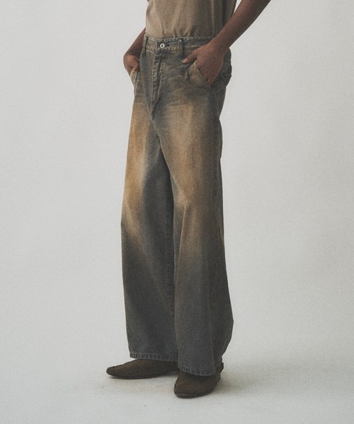 RUST WIDE DENIM PANTS（デニムパンツ）｜JUHA（ユハ）の