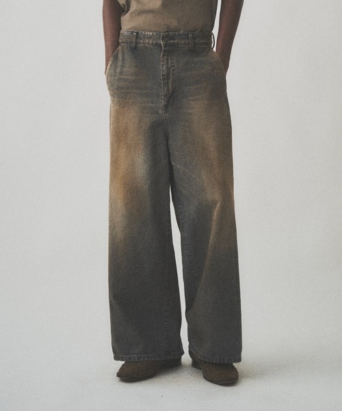 パンツ Juha 24AW RUST BAGGY DENIM PANTS size2 RUST BAGGY DENIM PANTS -BLACK- | IN ONLINE STORE