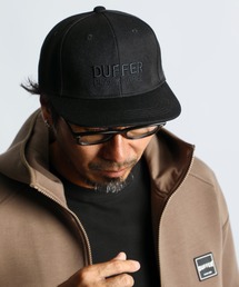 〔BLACK LABEL〕EMBROIDERY FLAT VISOR CAP ：フラットバイザー キャップ