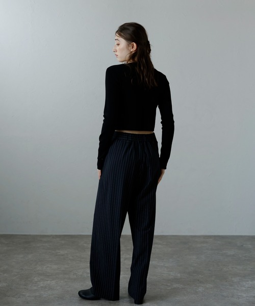 MINERTE（ミネルテ）の「【MINERTE】pinstripe pants / センター