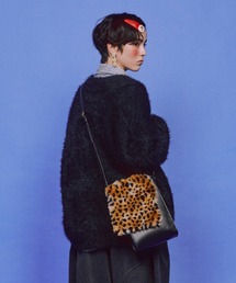 ファーフラップ付きショルダーバッグ（small）