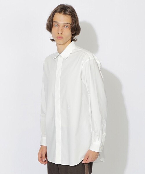 【セール】タックカラーセミロングシャツ（シャツ/ブラウス）｜CB CRESTBRIDGE（シービークレストブリッジ）