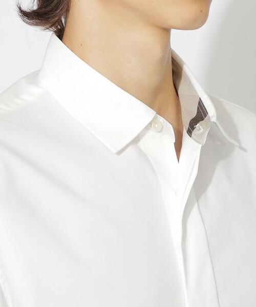 CB CRESTBRIDGE(シービークレストブリッジ)の「タックカラーセミロングシャツ(シャツ/ブラウス・メンズ・オフホワイト/ブルー系その他4・1/3/2)」の8枚目の写真