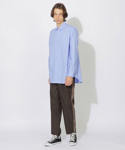 CB CRESTBRIDGE(シービークレストブリッジ)の「タックカラーセミロングシャツ(シャツ/ブラウス・メンズ・オフホワイト/ブルー系その他4・1/3/2)」の12枚目の写真