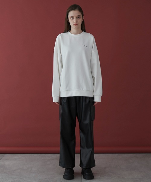 LUCY（ルーシー）の「LUCY/AIRFUNCTIONワンポイントプルオーバー（スウェット・メンズ・ダークグレー/ホワイト・MEDIUM/LARGE）」の18枚目の写真