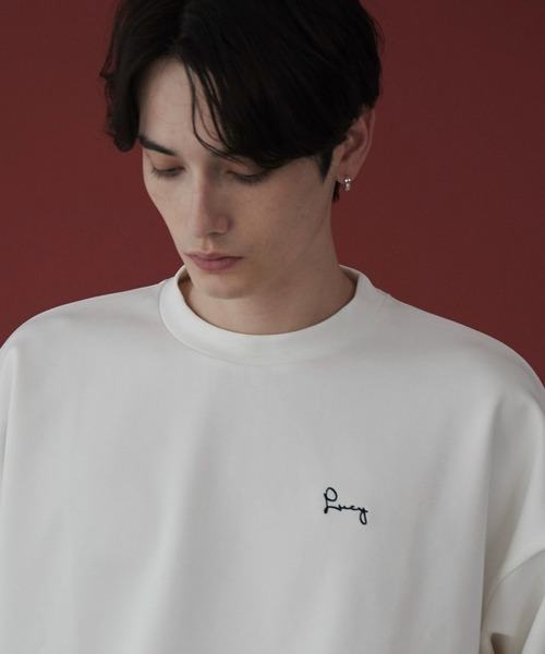 LUCY（ルーシー）の「LUCY/AIRFUNCTIONワンポイントプルオーバー（スウェット・メンズ・ダークグレー/ホワイト・MEDIUM/LARGE）」の6枚目の写真