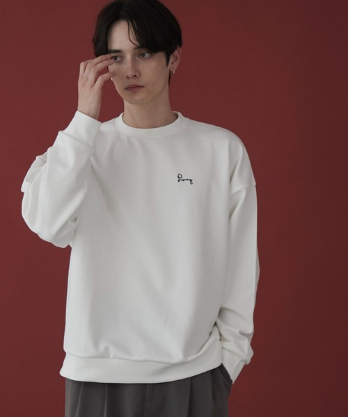 LUCY（ルーシー）の「LUCY/AIRFUNCTIONワンポイントプルオーバー（スウェット・メンズ・ダークグレー/ホワイト・MEDIUM/LARGE）」の7枚目の写真