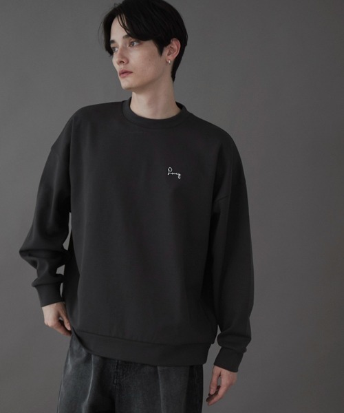 LUCY（ルーシー）の「LUCY/AIRFUNCTIONワンポイントプルオーバー（スウェット・メンズ・ダークグレー/ホワイト・MEDIUM/LARGE）」の13枚目の写真