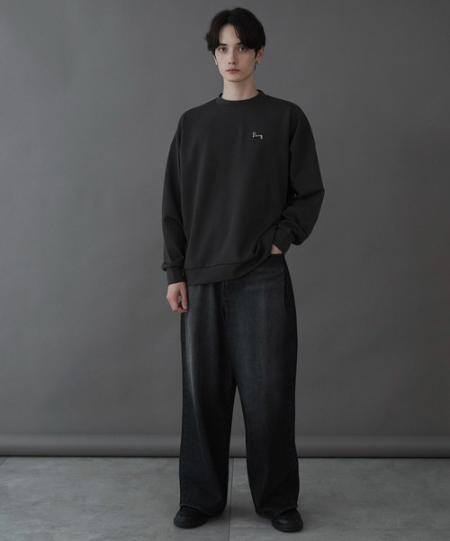 LUCY（ルーシー）の「LUCY/AIRFUNCTIONワンポイントプルオーバー（スウェット・メンズ・ダークグレー/ホワイト・MEDIUM/LARGE）」の14枚目の写真